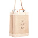 Market Bag in Natural with Strap (003NASTRAP)