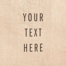 description_Custom printed text with eco-friendly ink.