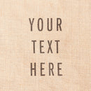 description_Custom printed text with eco-friendly ink.