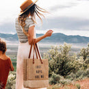 Wine Tote in Natural (033NA)